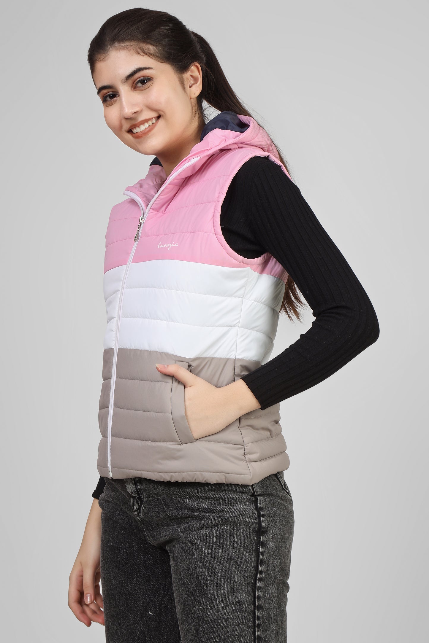 Lavozia cut sleeve women jacket
