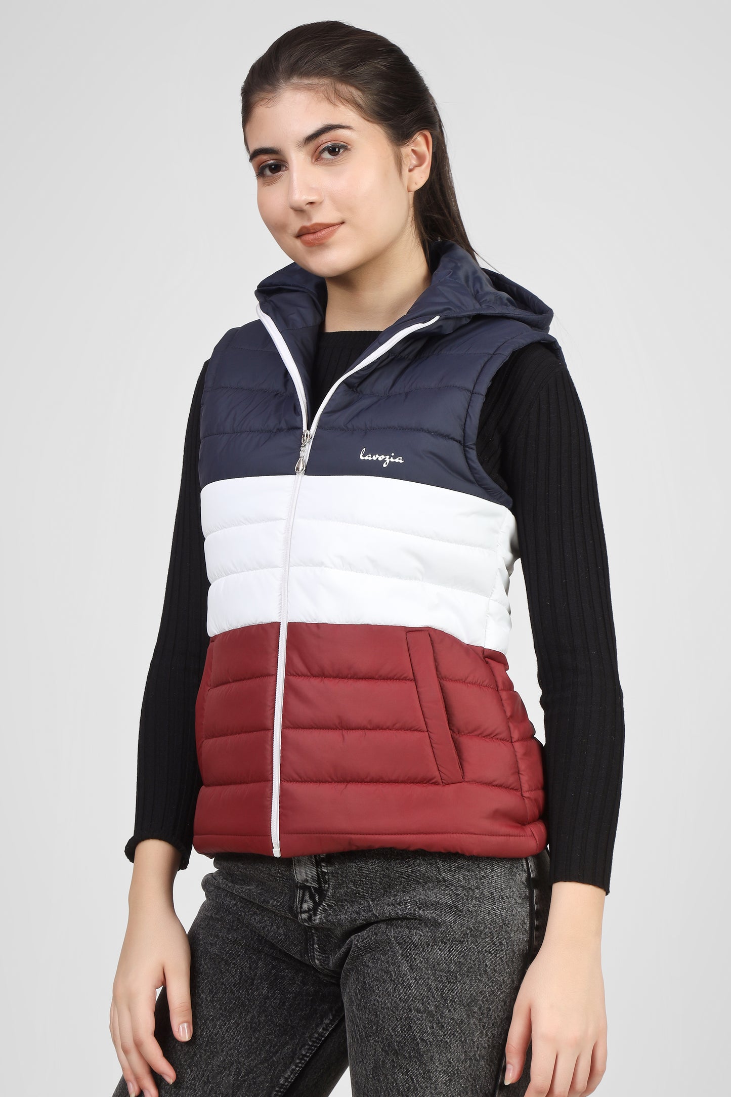 Lavozia cut sleeve women jacket