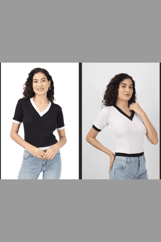 Women's Crop Top Combo(Pack of 2)