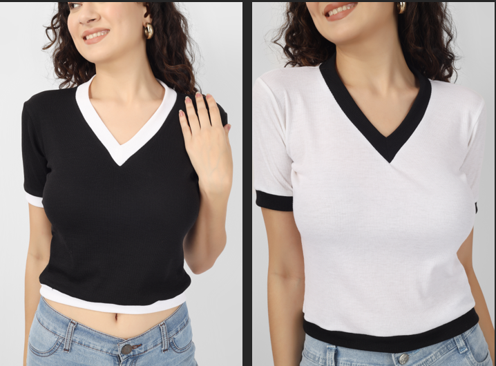 Women's Crop Top Combo(Pack of 2)