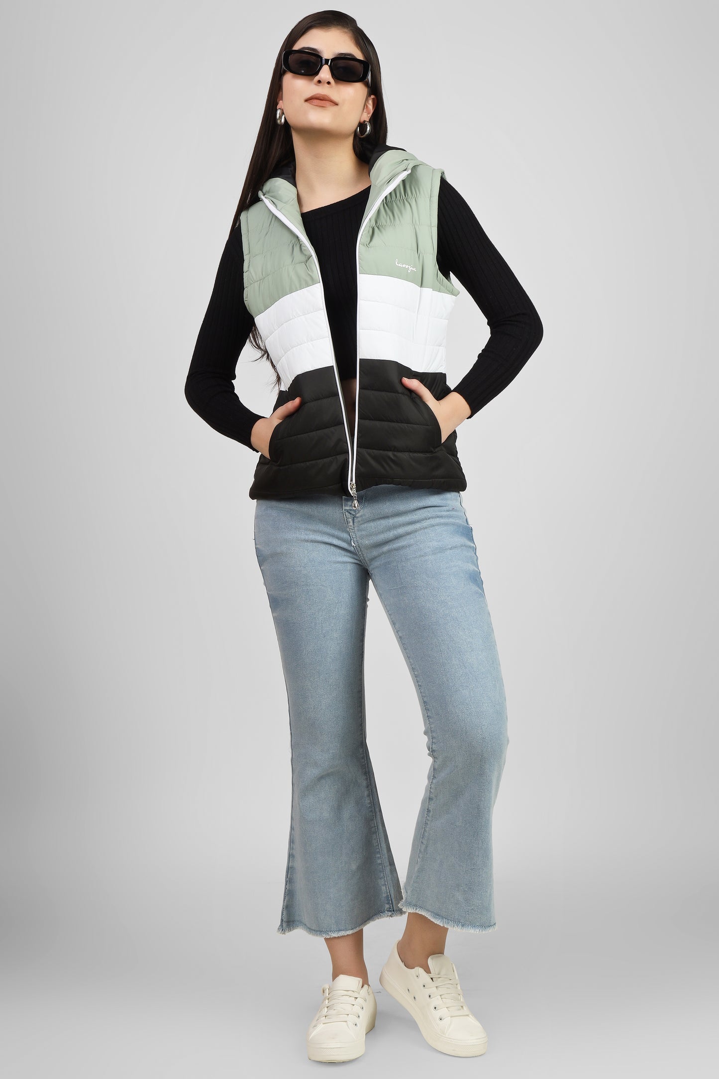 Lavozia cut sleeve women jacket