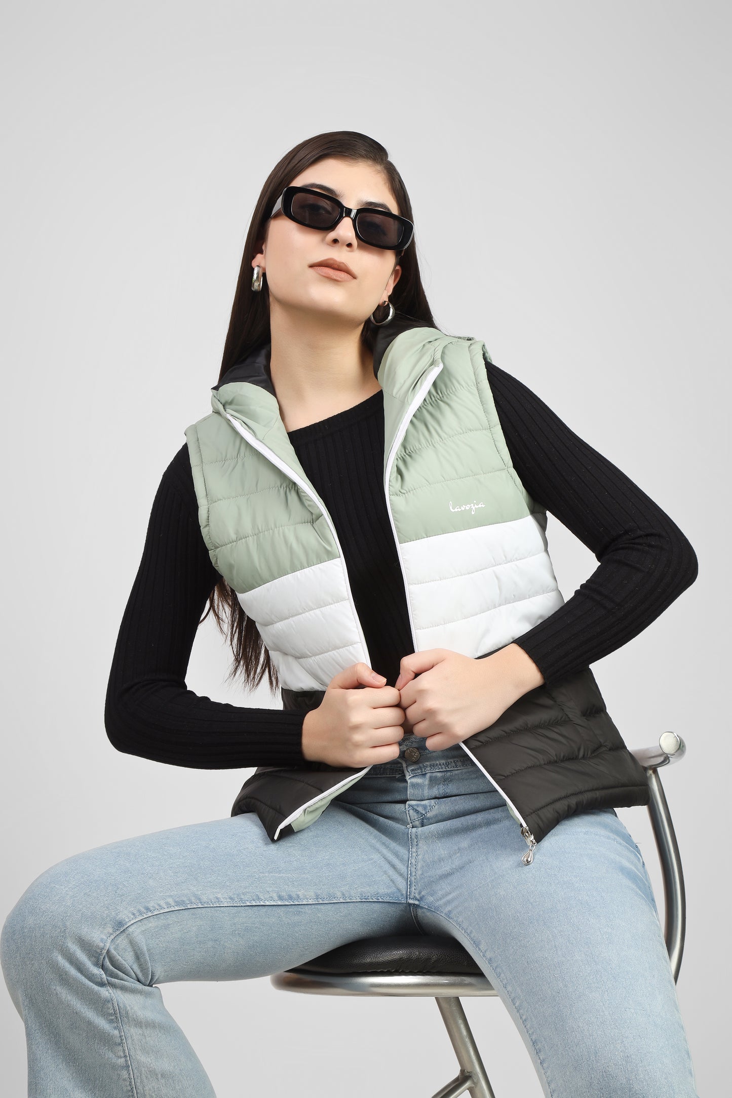 Lavozia cut sleeve women jacket